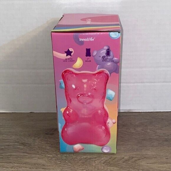InnoVibe Gummy Bear Shaped LED Light Pink New - Picture 4 of 6